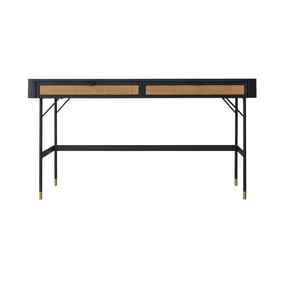 Luxur Living Kalegaon Black 2 Drawer Desk