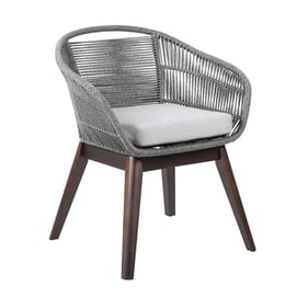 Luxur Living Kawatha Dark Eucalyptus Gray Indoor Outdoor Dining Chair