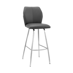 Luxur Living Kasura Gray 26 Inch Counter Stool