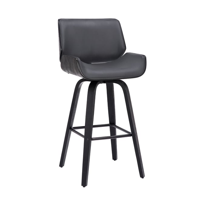 Luxur Living Keli Gray 26 Inch Counter Height Stool LUX-LCTYBAGRBL26