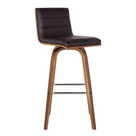 Luxur Living Khandala Brown 26 Inch Counter Height Swivel Stool