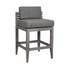 Luxur Living Khaparwadi Gray Outdoor Patio Counter Stool