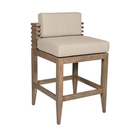 Luxur Living Khaparwadi Taupe Brown Outdoor Patio Bar Stool