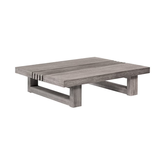 Luxur Living Khaparwadi Gray Outdoor Patio Coffee Table LUX-LCVICOGRYEUC