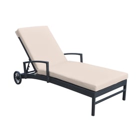 Luxur Living Khanapur Beige Outdoor Lounge Chair