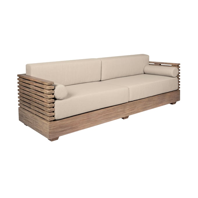 Luxur Living Khaparwadi Taupe Brown Outdoor Patio Sofa LUX-LCVISOEUCTP