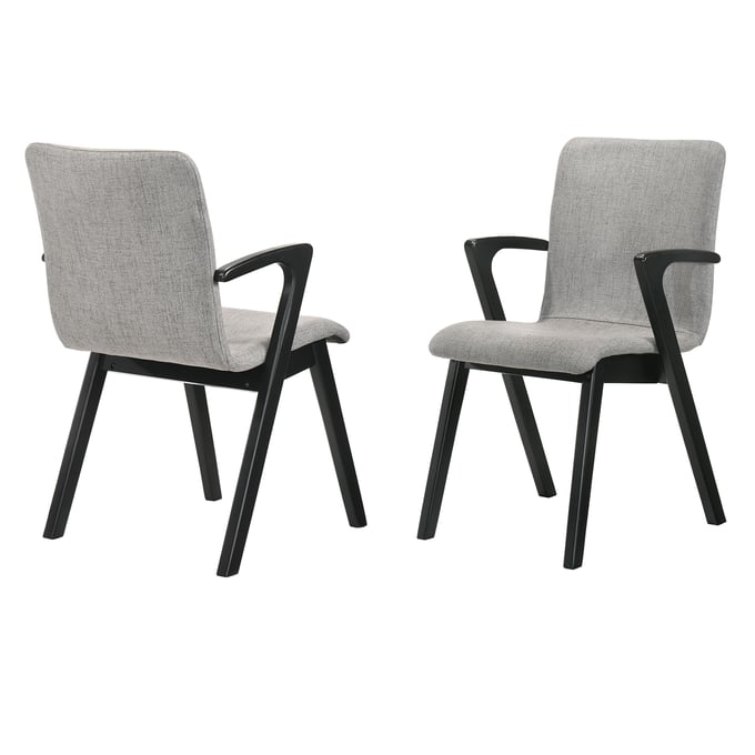 2 Luxur Living Khadka Gray Dining Chairs LUX-LCVRSIGRBL