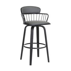 Luxur Living Khed Grey 25.5 Inch Swivel Counter Height Stool