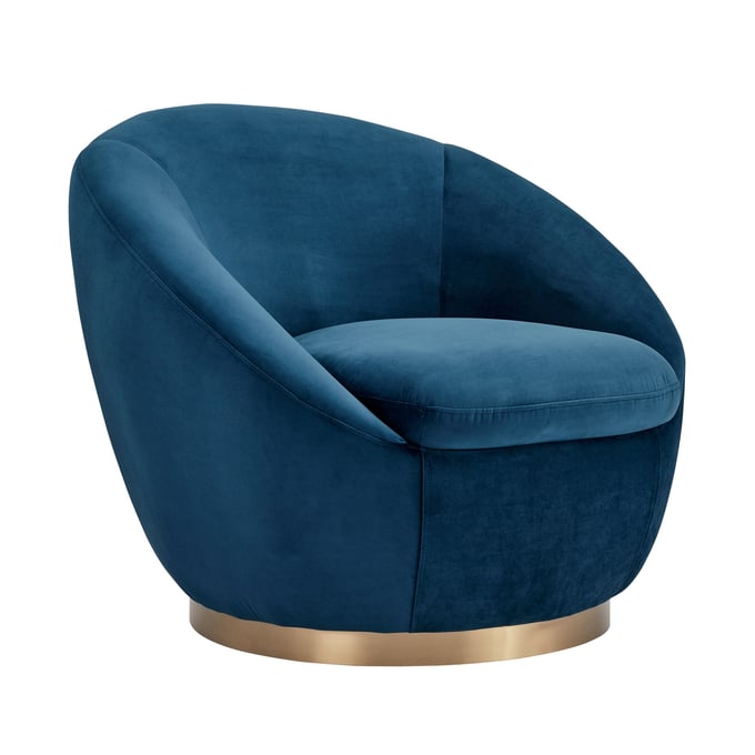 Luxur Living Khelsatwaji Navy Accent Chair LUX-LCYVCHNAVY