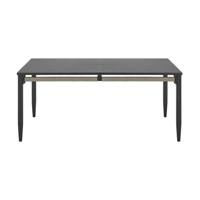 Luxur Living Khetri Dark Gray Rectangular Outdoor Dining Table LUX-LCZEDIGRY