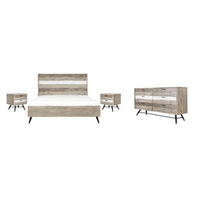 Luxur Living Balsond Natural 4pc King Bedroom Set