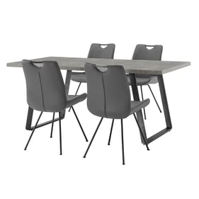 Luxur Living Bhokar Gray 5pc Dining Set