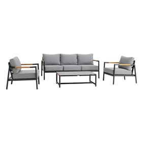 Luxur Living Bibthar Dark Gray 4pc Outdoor Seating Set