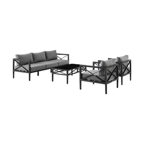 Luxur Living Karanji Dark Grey 4pc Outdoor Set