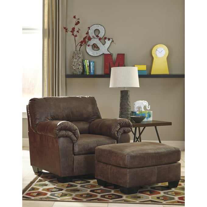 Ashley Furniture Bladen Contemporary Coffee Chair And Ottoman Set 12020-20-14