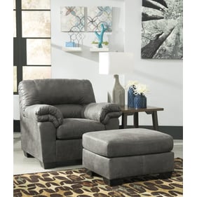 Ashley Furniture Bladen Contemporary Slate Chair And Ottoman Set