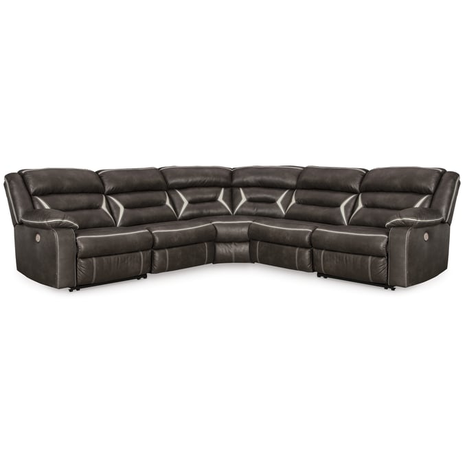 Ashley Furniture Kincord Midnight 5pc Power Reclining Sectional 13104S6