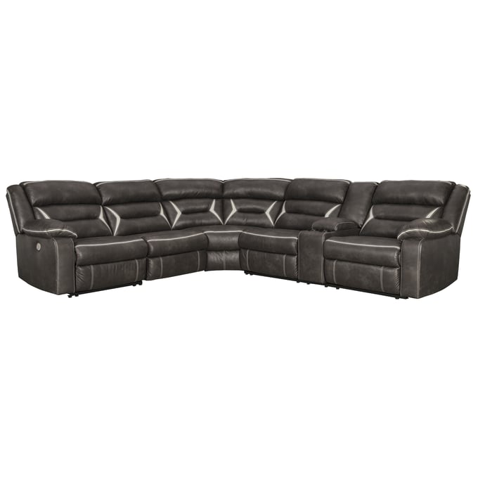 Ashley Furniture Kincord Contemporary Midnight Sectional 13104S3