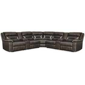 Ashley Furniture Kincord Midnight 3pc Power Reclining Sectional