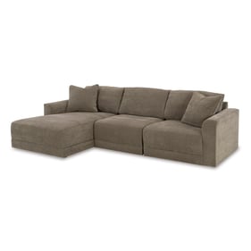 Ashley Furniture Raeanna Storm 3pc Sectional With LAF Chaise