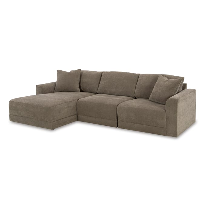 Ashley Furniture Raeanna Storm 3pc Sectional With LAF Chaise 14603S1