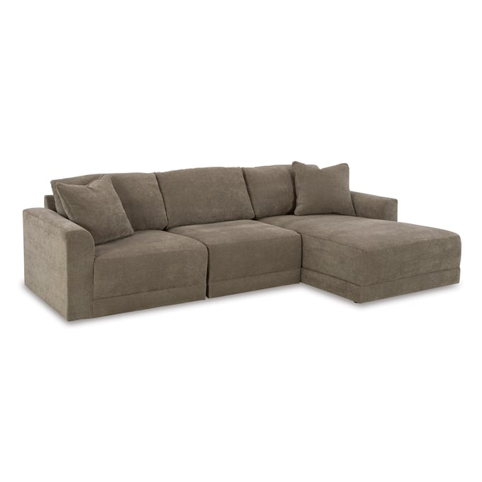 Ashley Furniture Raeanna Storm 3pc Sectional With RAF Chaise 14603S2