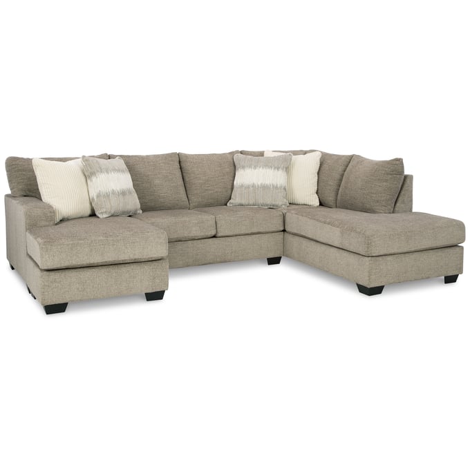 Ashley Furniture Creswell Stone 2pc RAF Sectional With Chaise 15305S1