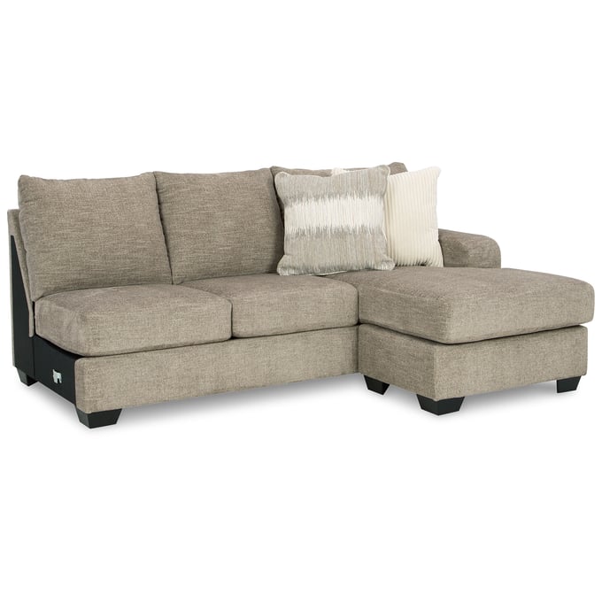 Ashley Furniture Creswell Stone RAF Sofa Chaise 1530503