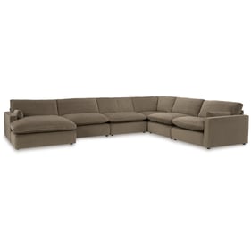 Ashley Furniture Sophie Cocoa 6pc LAF Sectional With Chaise