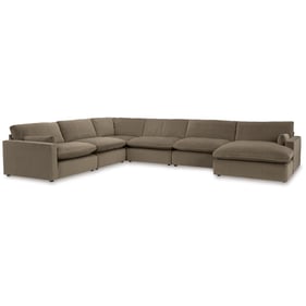 Ashley Furniture Sophie Cocoa 6pc RAF Sectional With Chaise