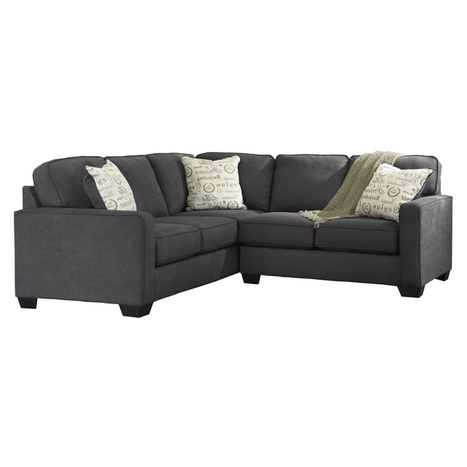 Ashley Furniture Alenya Charcoal RAF Loveseat and LAF Sofa Sectional 1660146-SEC4