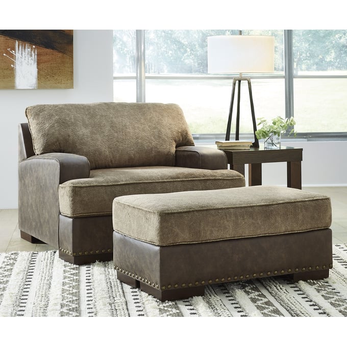 Ashley chair on sale and ottoman