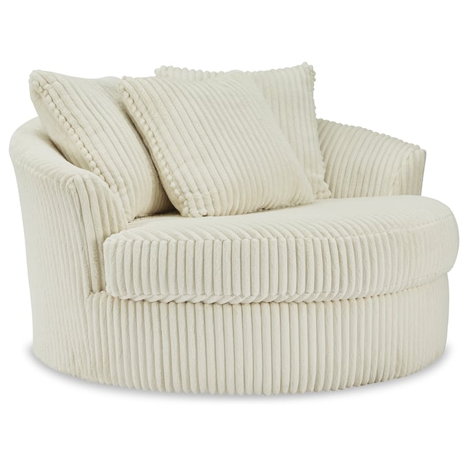 Ashley Furniture Lindyn Ivory Oversized Swivel Accent Chair 2110421