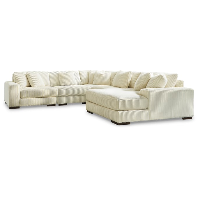 Ashley Furniture Lindyn Iovry 5pc RAF Sectional With Chaise 21104S7