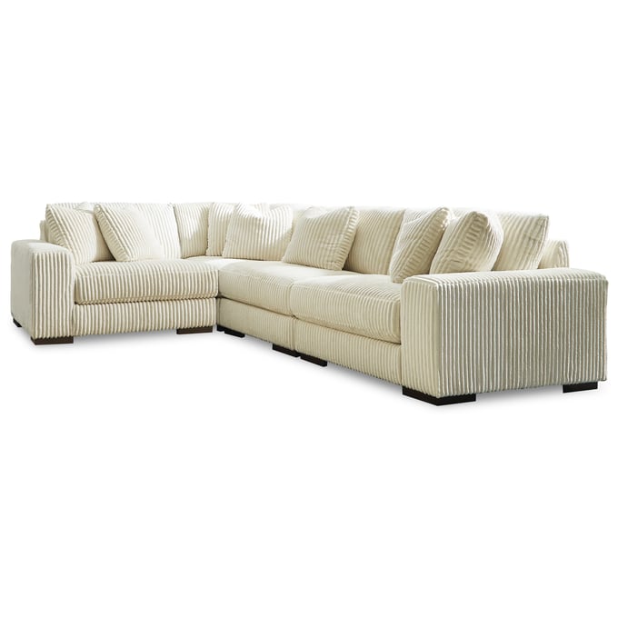 Ashley Furniture Lindyn Ivory 4pc LAF Sectional 21104S8