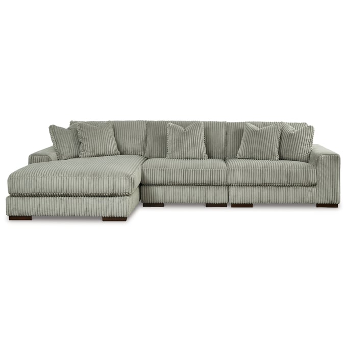 Ashley Furniture Lindyn Fog 3pc Sectional With LAF Chaise 21105S10