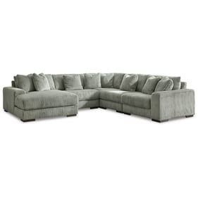 Ashley Furniture Lindyn Fog 5pc LAF Sectional With Chaise