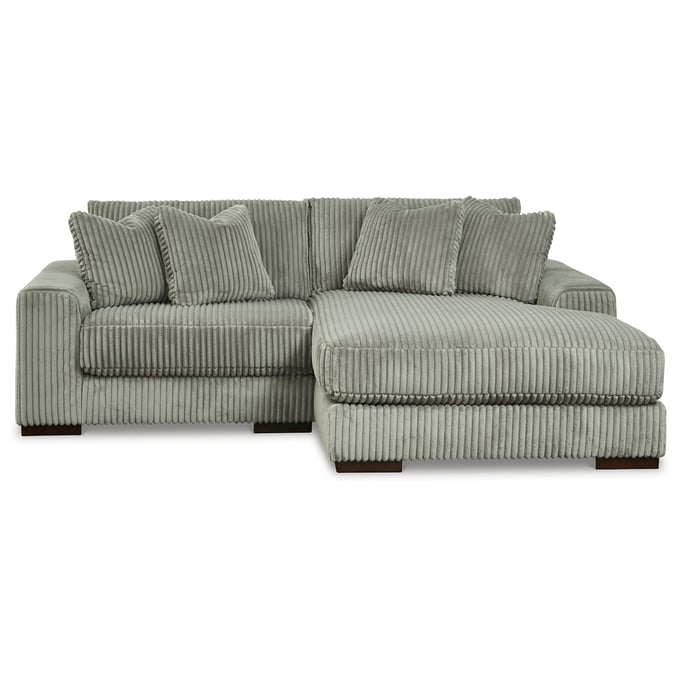 Ashley Furniture Lindyn Fog 2pc RAF Sectional With Chaise 21105S4