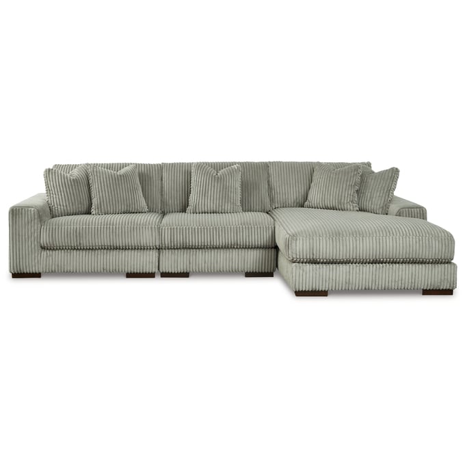 Ashley Furniture Lindyn Fog 3pc Sectional With RAF Chaise 21105S9