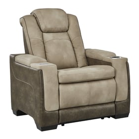 Ashley Furniture Next Gen DuraPella Sand Fabric Power Recliner With Adjusta...