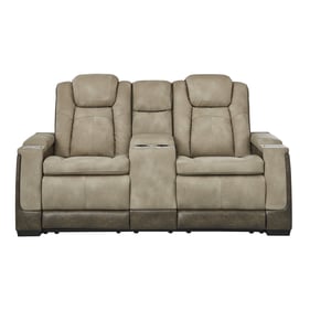 Ashley Furniture Next Gen DuraPella Sand Power Reclining Console Loveseat W...