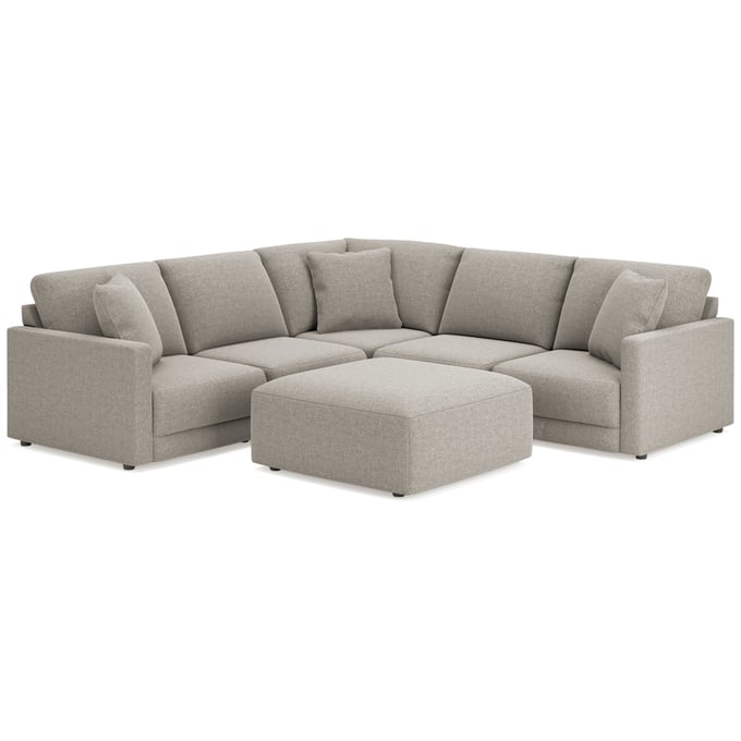 Ashley Furniture Katany Shadow 5pc Sectional With Ottoman 22201S5-OT-S