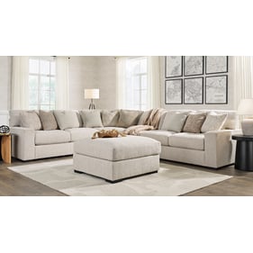 Ashley Furniture Ballyton Sand 4pc Sectional With Ottoman