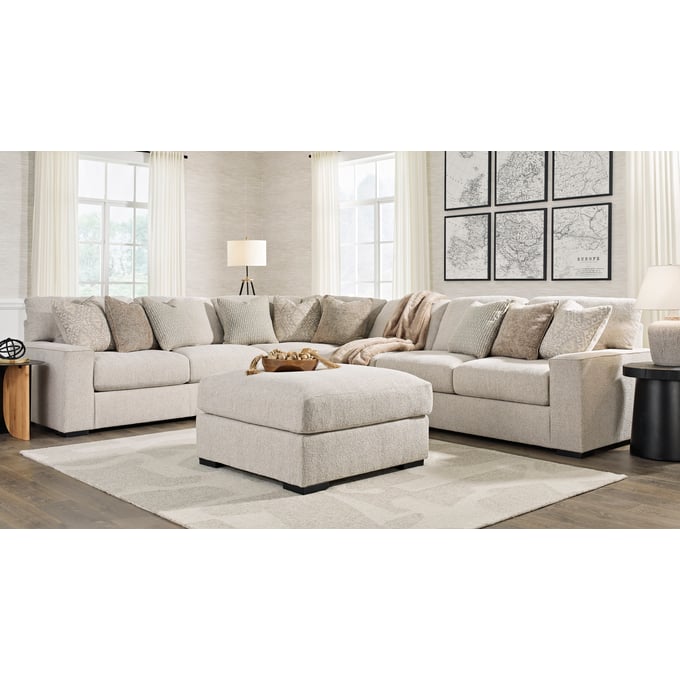 Ashley Furniture Ballyton Sand 4pc Sectional With Ottoman 25102-SEC-S1