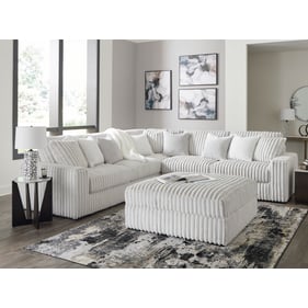 Ashley Furniture Stupendous Alloy 3pc Sectional With Ottoman