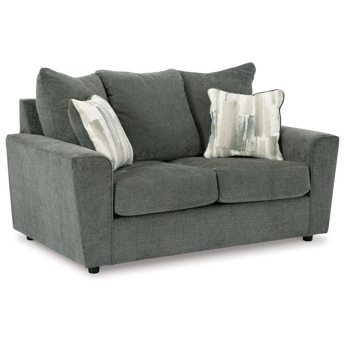 Ashley Furniture Stairatt Gravel Loveseat 2850235