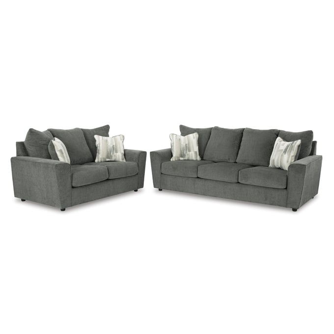 Ashley Furniture Stairatt Gravel 2pc Living Room Set 28502-LR-S1