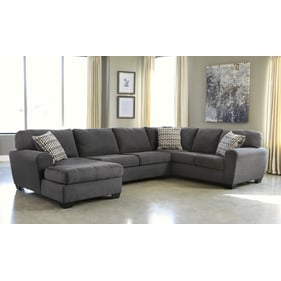 Ashley Furniture Ambee Slate 3pc Sectional With LAF Corner Chaise