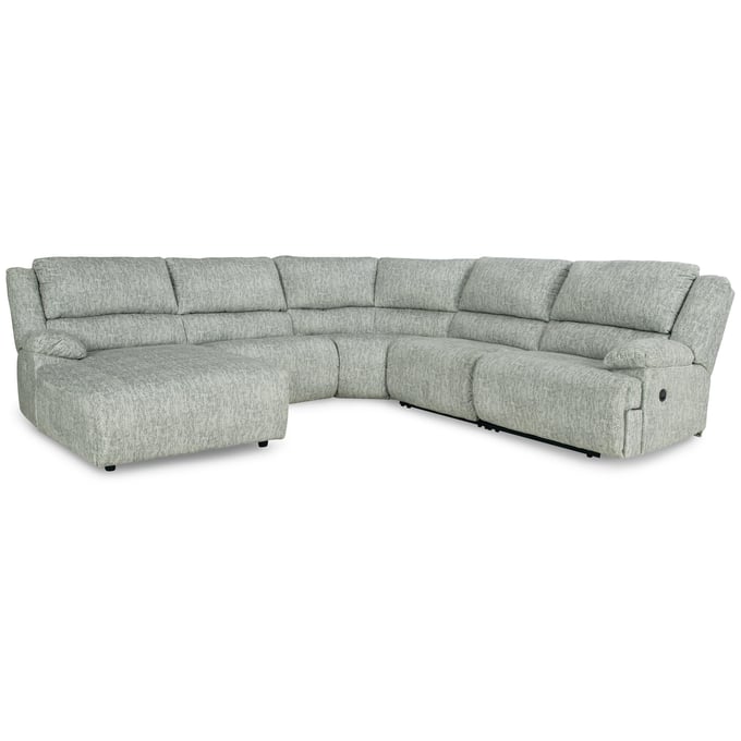 Ashley Furniture McClelland Gray LAF 5pc Reclining Sectional With Chaise 29302S5