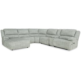 Ashley Furniture McClelland Gray LAF 6pc Reclining Sectional With Chaise